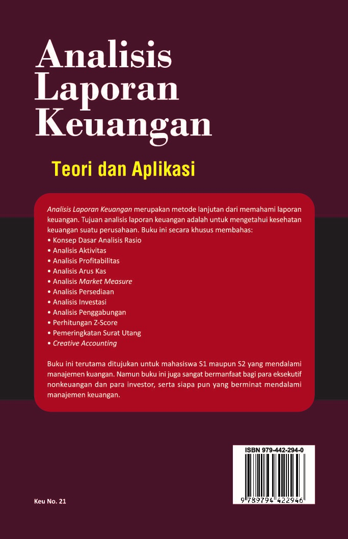 Detail Buku Tentang Analisis Laporan Keuangan Nomer 45