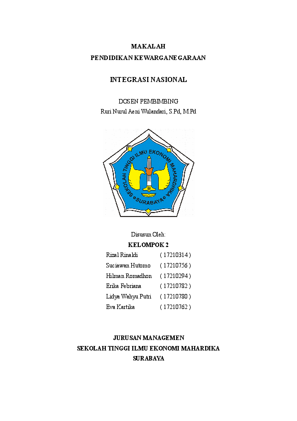 Detail Buku Tentang Integrasi Nasional Nomer 16