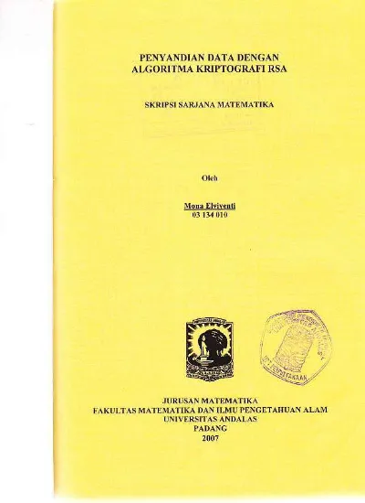 Detail Buku Tentang Kriptografi Nomer 37