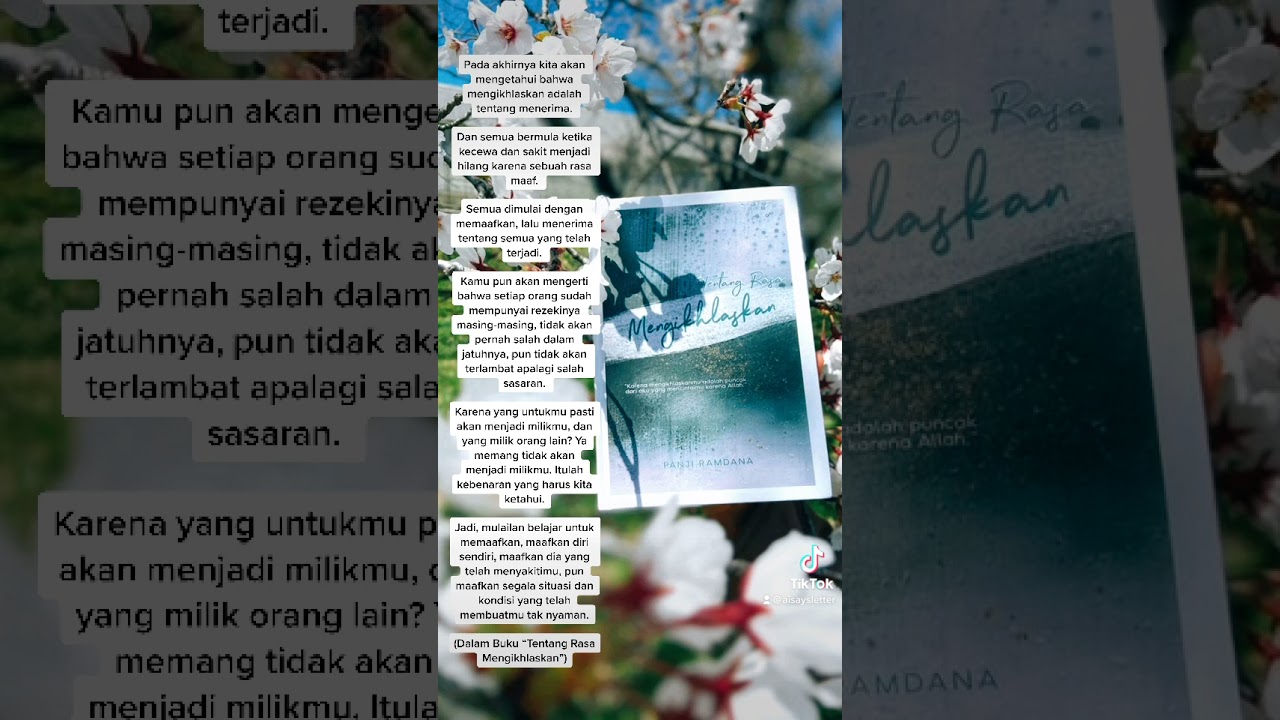 Detail Buku Tentang Rasa Mengikhlaskan Nomer 27