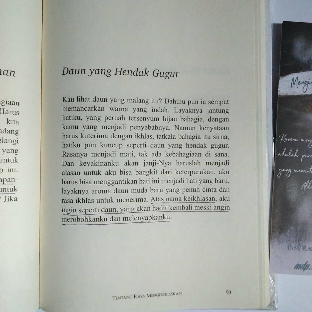 Detail Buku Tentang Rasa Mengikhlaskan Nomer 33