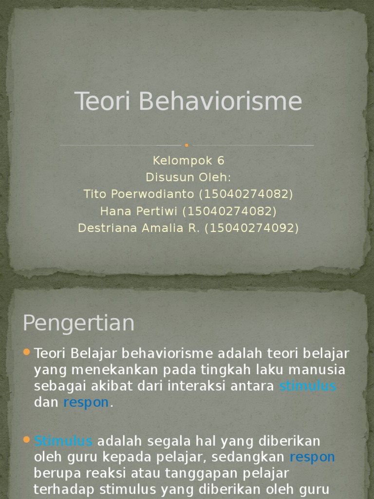 Detail Buku Teori Behaviorisme Nomer 34