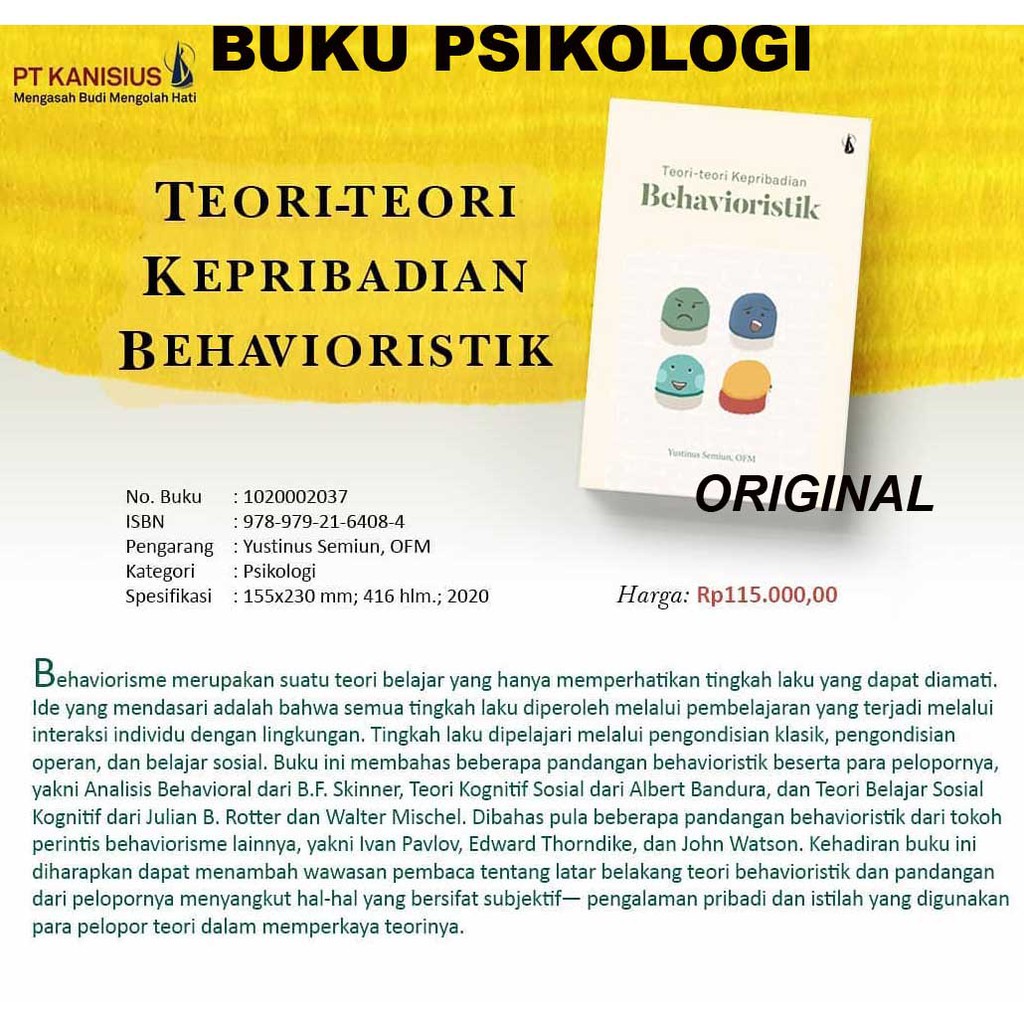 Detail Buku Teori Behaviorisme Nomer 7