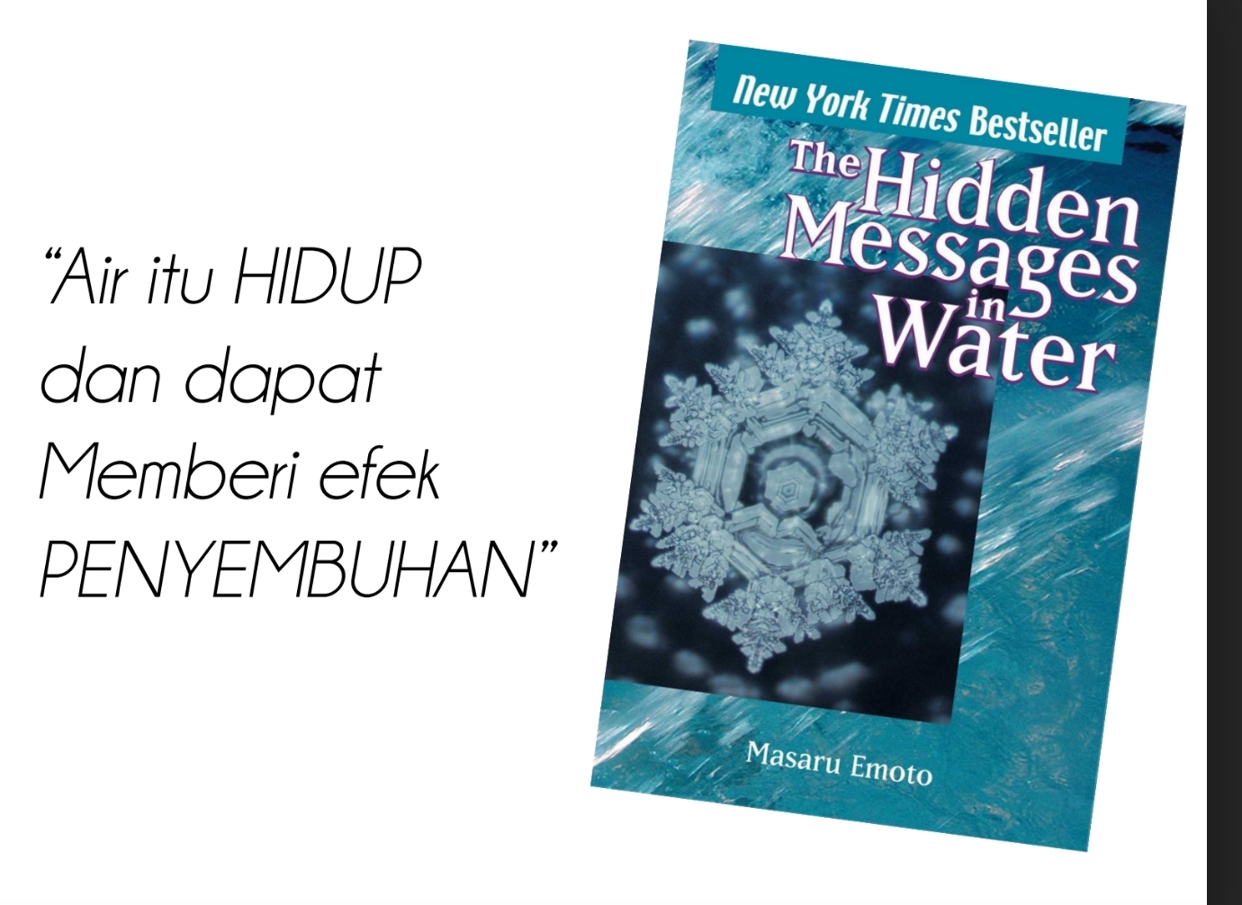Detail Buku The Hidden Message In Water Nomer 50
