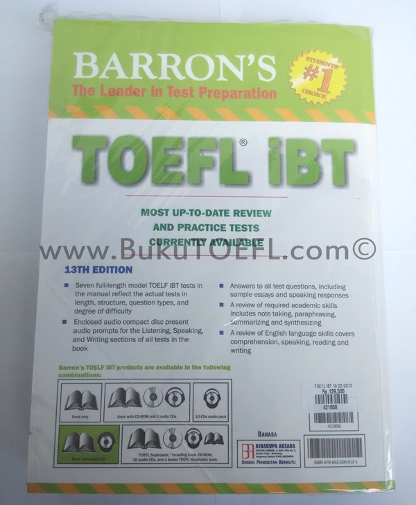 Detail Buku Toefl Ibt Terbaik Nomer 7