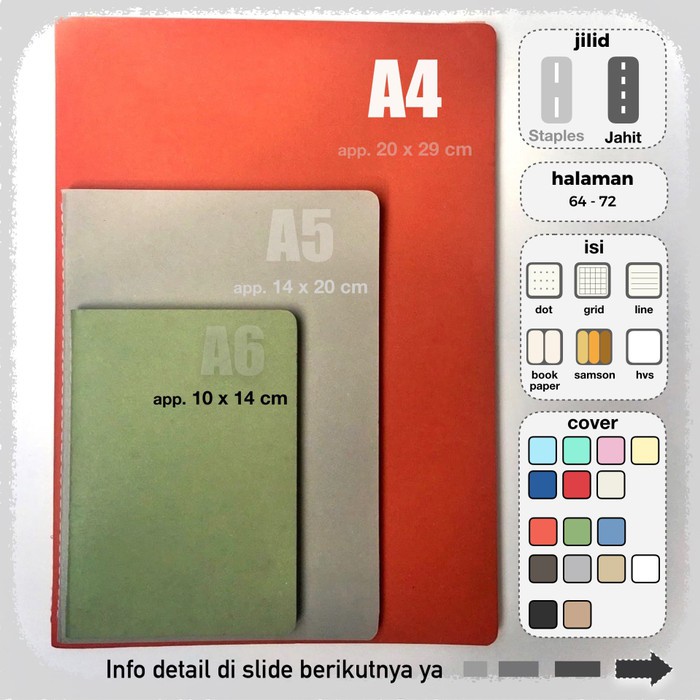 Detail Buku Tulis A4 Nomer 2