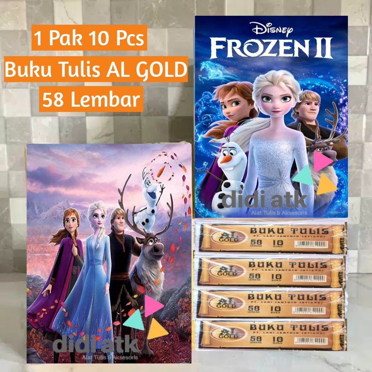 Detail Buku Tulis Frozen Nomer 43