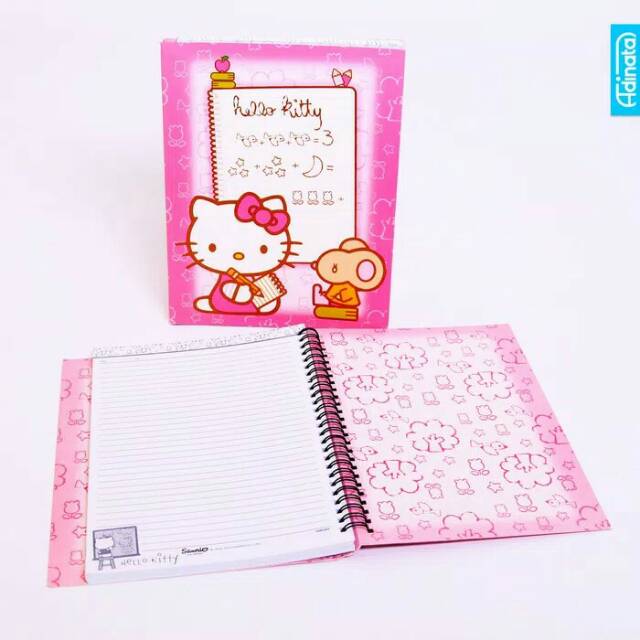 Detail Buku Tulis Hello Kitty Nomer 9