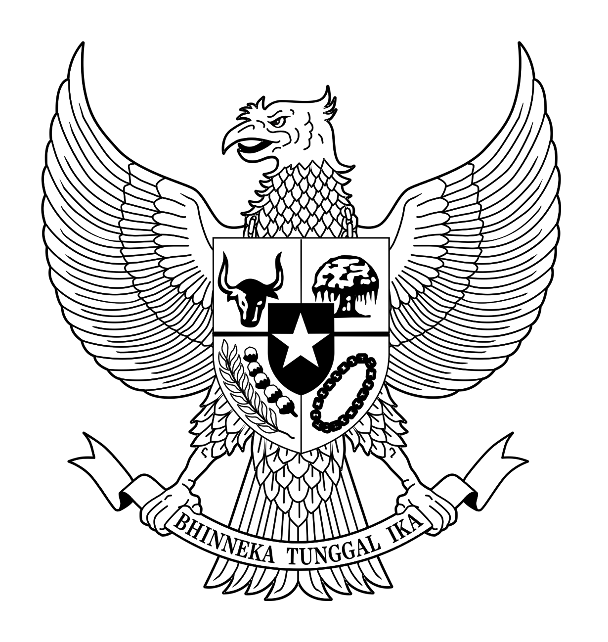 Detail Download Logo Garuda Hitam Putih Nomer 15