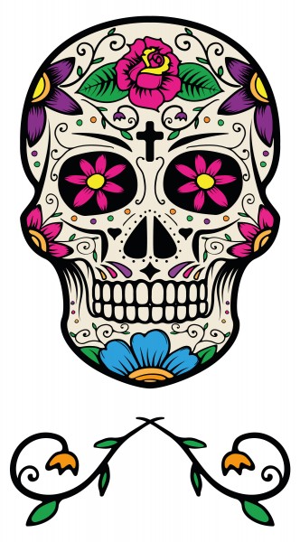 Detail Totenkopf Zeichnung Nomer 11