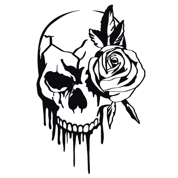 Detail Totenkopf Zeichnung Nomer 14