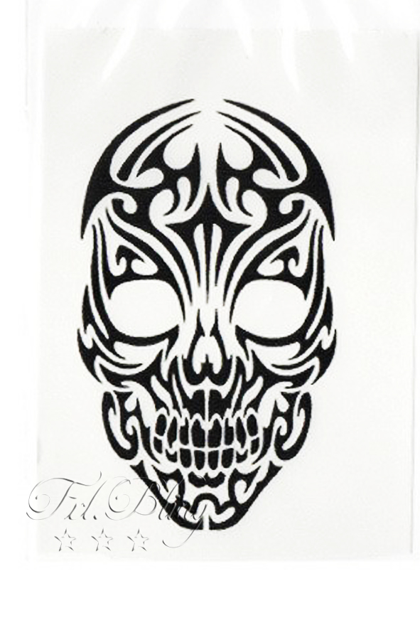 Detail Totenkopf Zeichnung Nomer 18