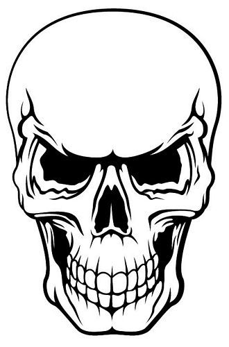Detail Totenkopf Zeichnung Nomer 4
