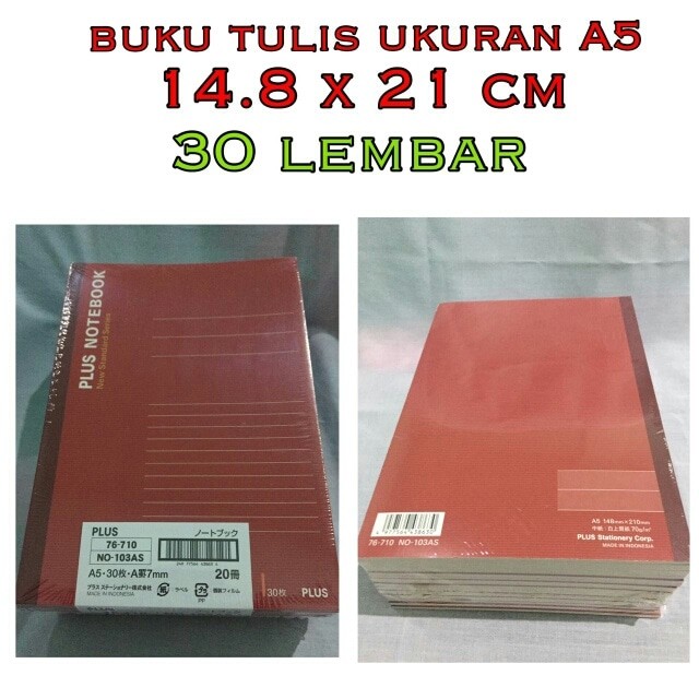 Buku Tulis Ukuran A5 - KibrisPDR