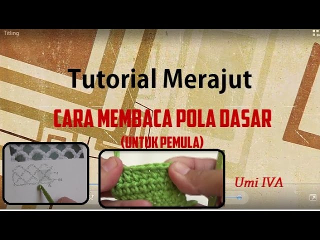 Detail Buku Tutorial Merajut Nomer 24