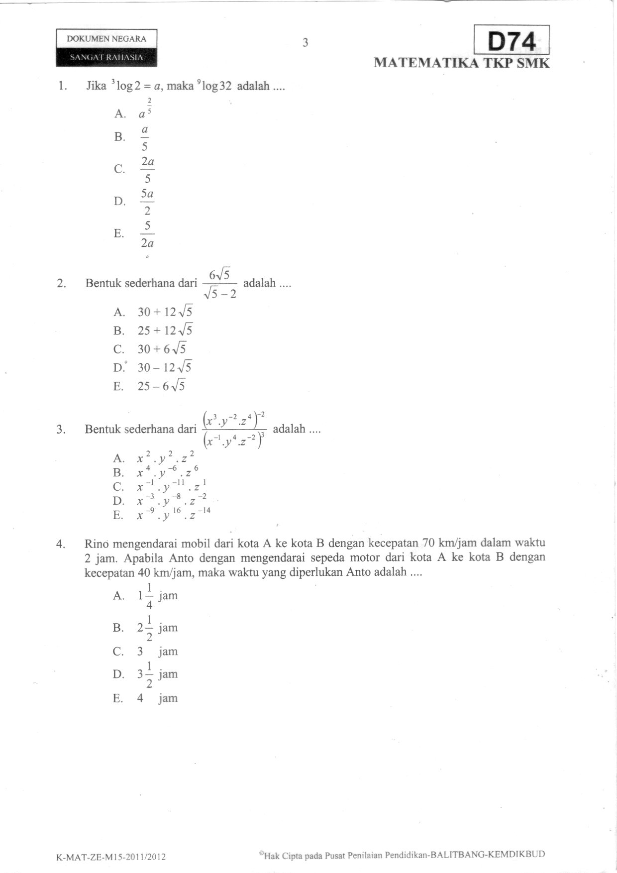Detail Buku Un Matematika Smk Nomer 28