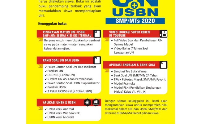 Detail Buku Unbk Smp 2020 Terbaik Nomer 25