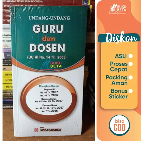 Detail Buku Undang Undang Guru Dan Dosen Nomer 34