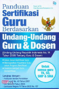 Detail Buku Undang Undang Guru Dan Dosen Nomer 9