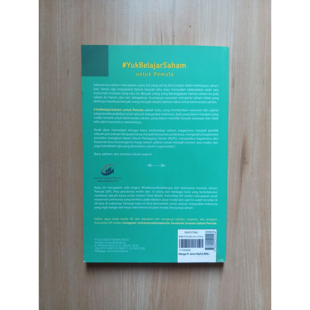 Detail Buku Untuk Belajar Saham Pemula Nomer 47