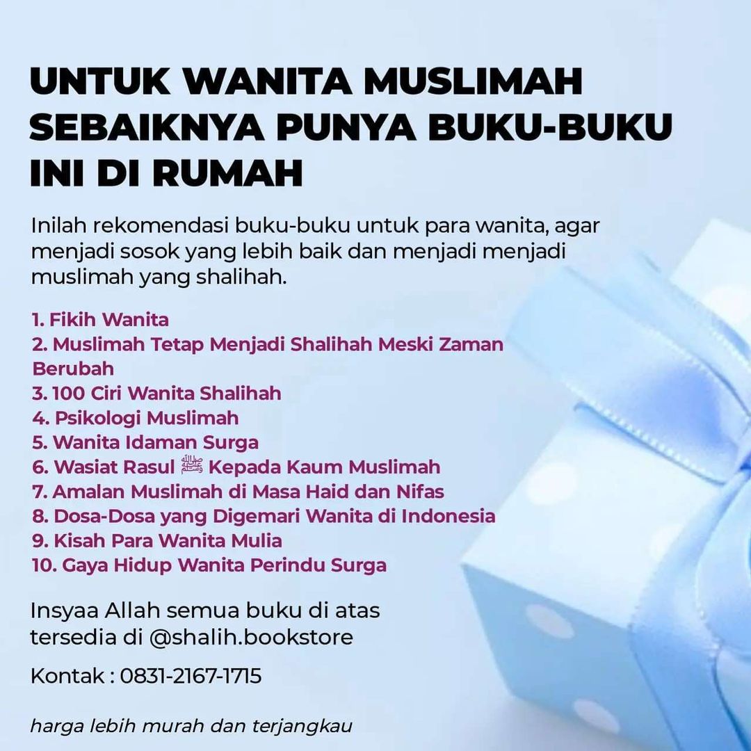 Detail Buku Untuk Wanita Muslimah Nomer 34