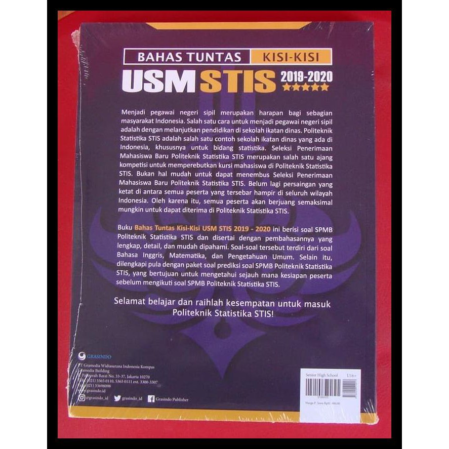 Detail Buku Usm Stis 2020 Nomer 43