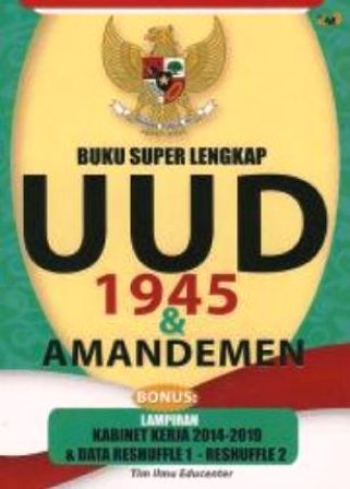 Detail Buku Uud 1945 Amandemen Nomer 38