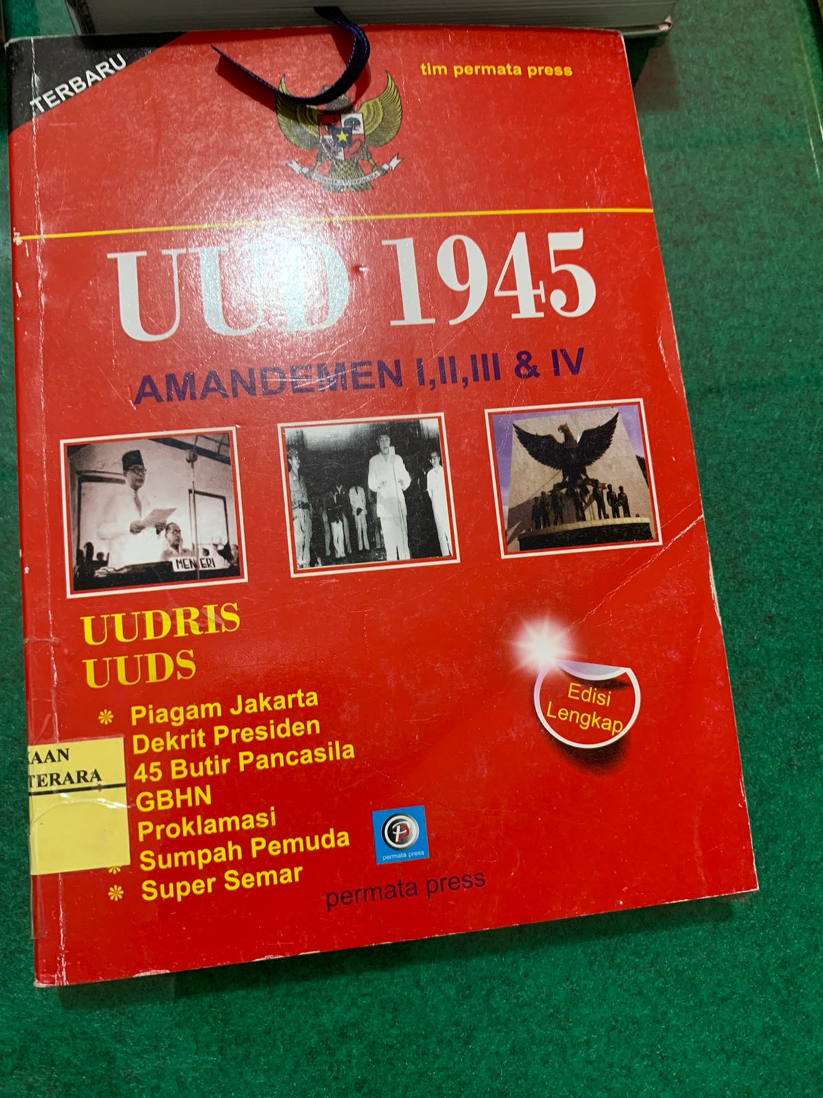 Detail Buku Uud 1945 Amandemen Nomer 49