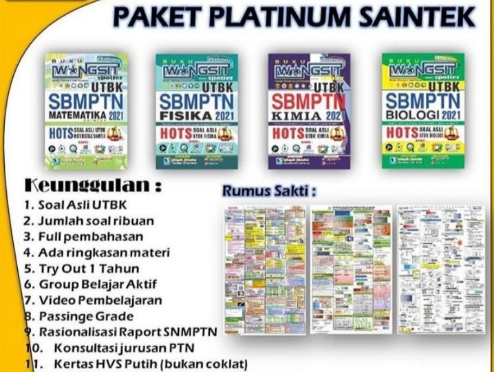 Detail Buku Wangsit Platinum Ipa 2020 Nomer 40