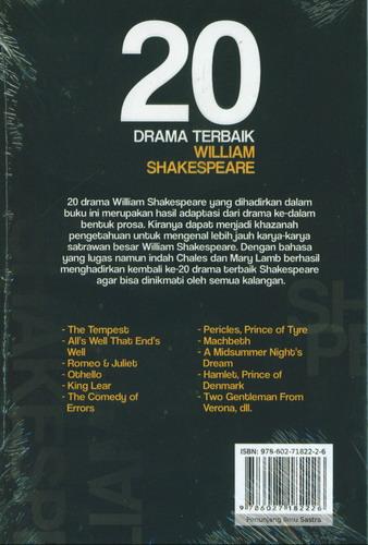 Detail Buku William Shakespeare Nomer 49