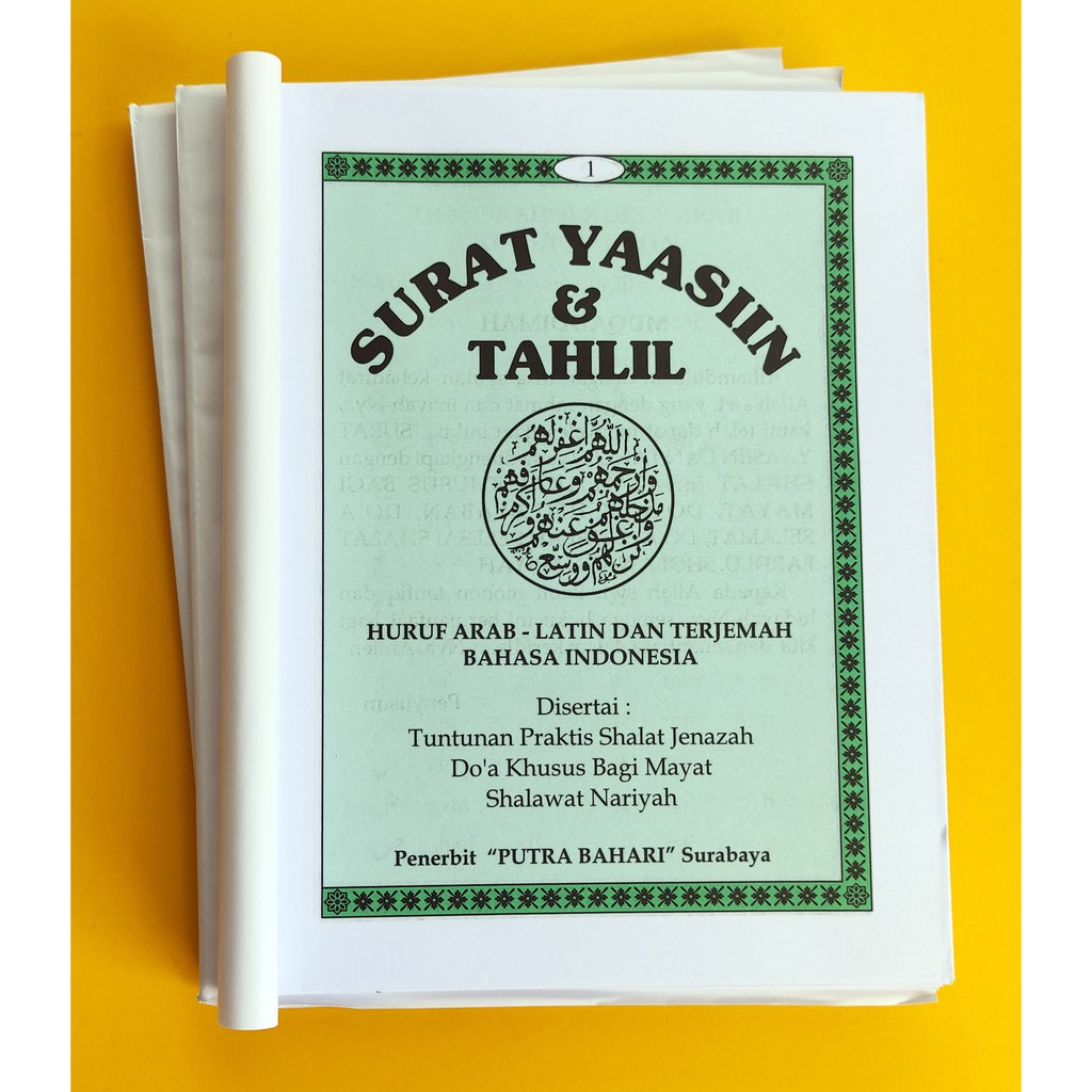 Detail Buku Yasin Dan Tahlil Surabaya Nomer 45