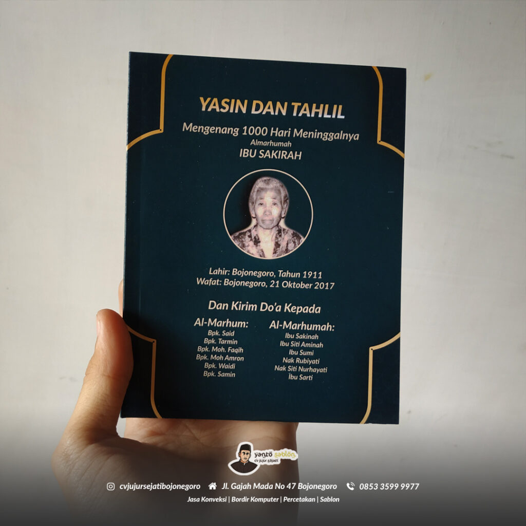 Detail Buku Yasin Tahlil Nomer 23