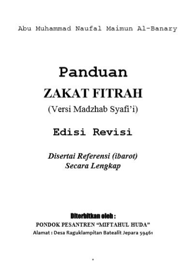 Detail Buku Zakat Fitrah Nomer 6