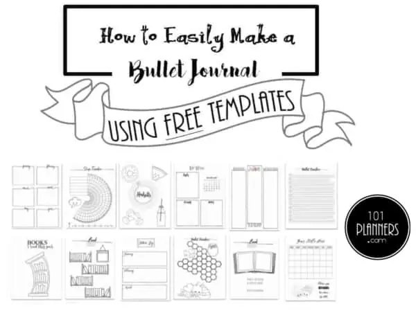 Detail Bullet Journal Planner Template Nomer 22