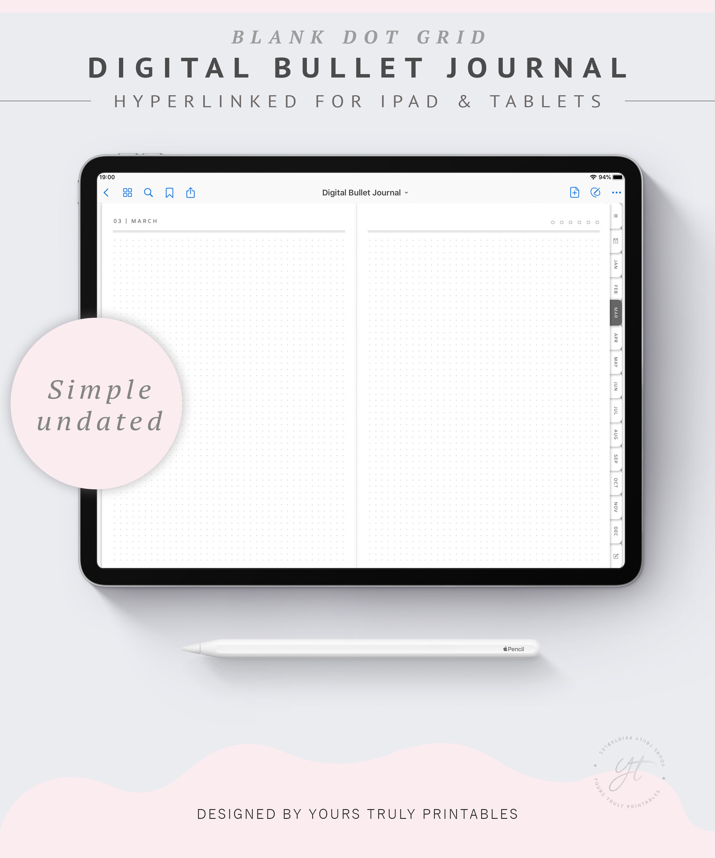 Detail Bullet Journal Template Nomer 34