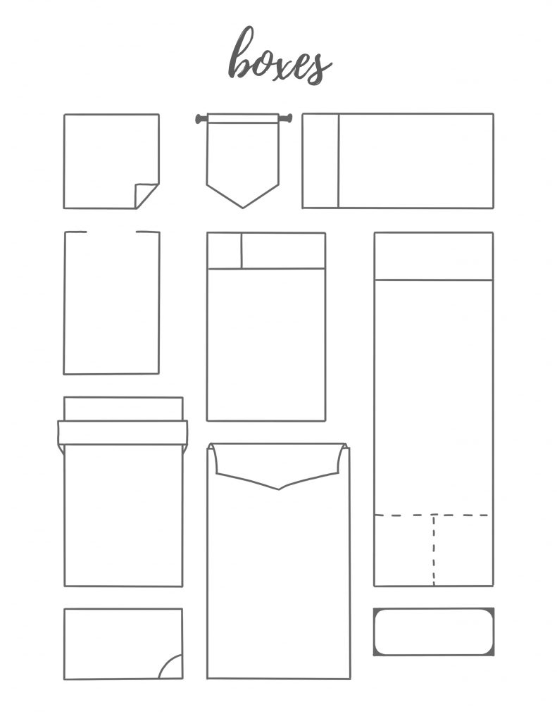 Detail Bullet Journal Template Nomer 40