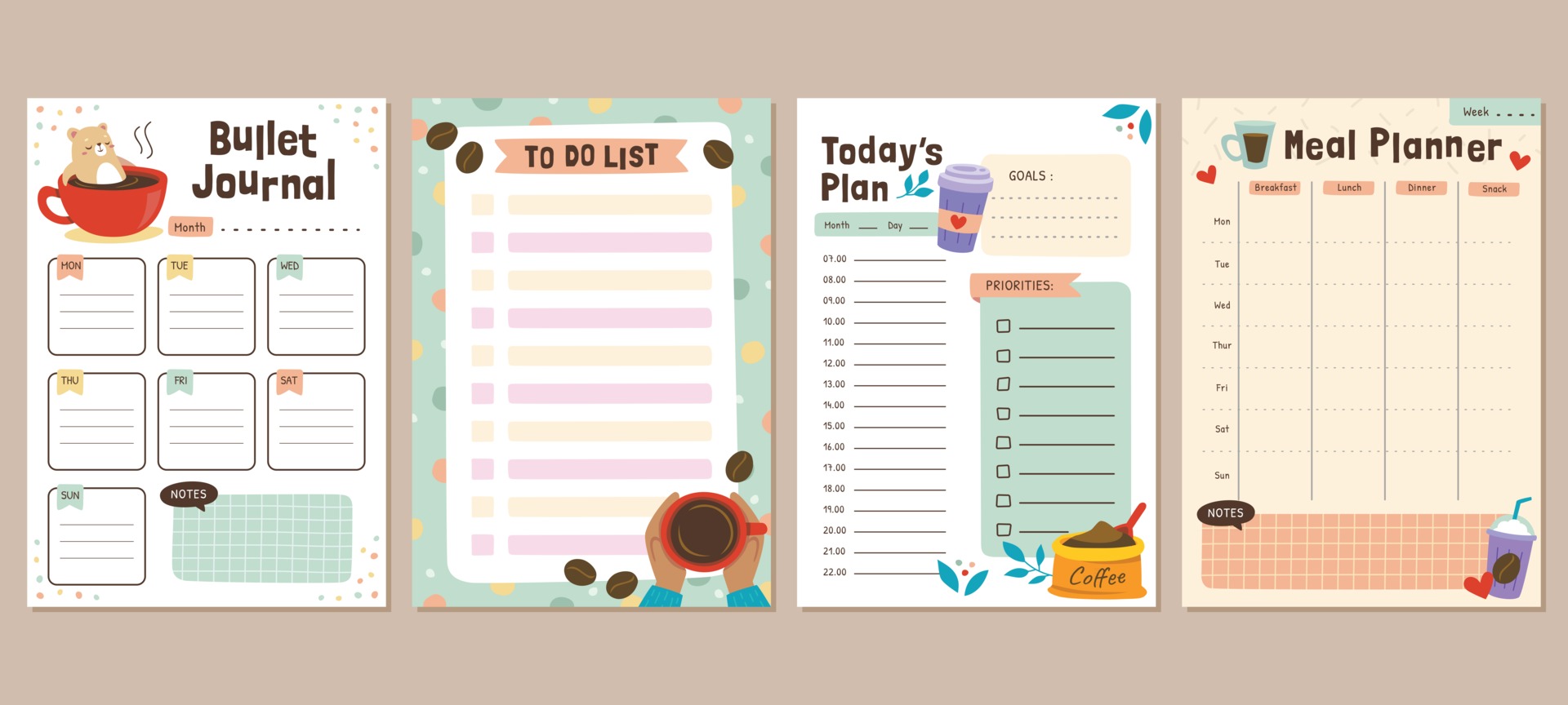 Detail Bullet Journal Template Nomer 43