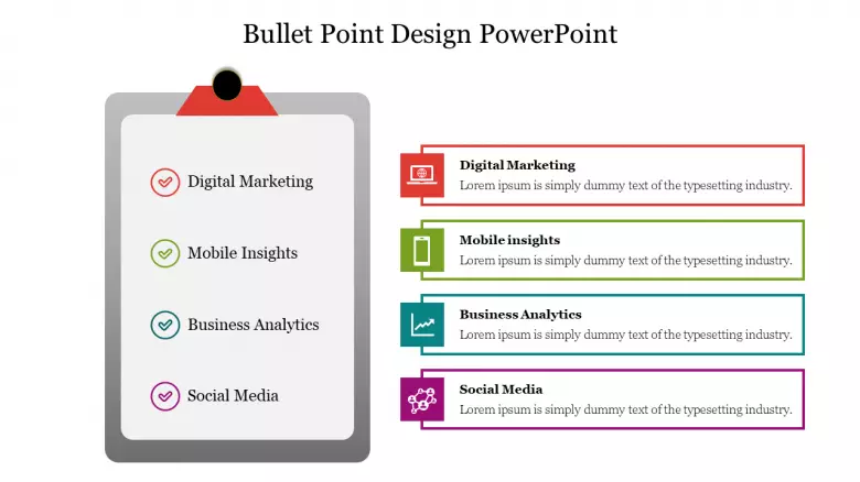 Detail Bullet Point Powerpoint Template Nomer 58