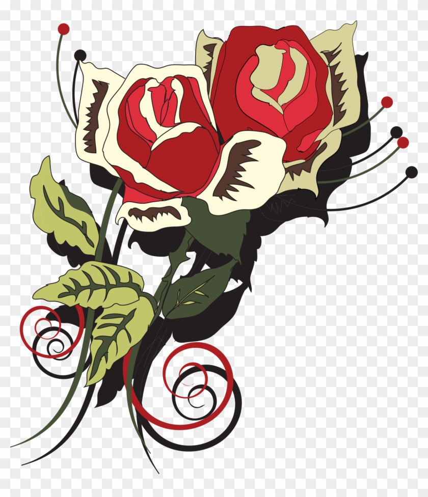 Detail Bunga Merah Vektor Nomer 17