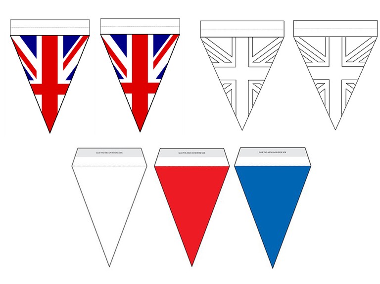 Detail Bunting Flag Template Nomer 38