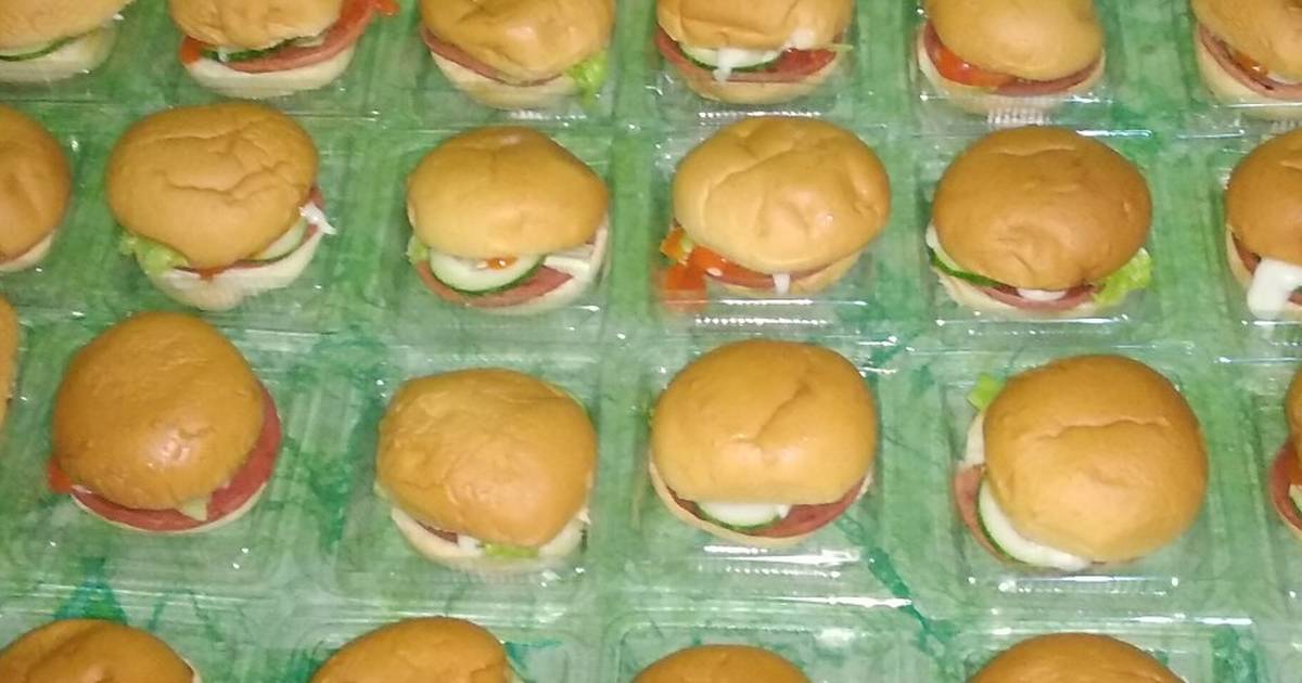 Detail Burger Mini Untuk Jualan Nomer 2