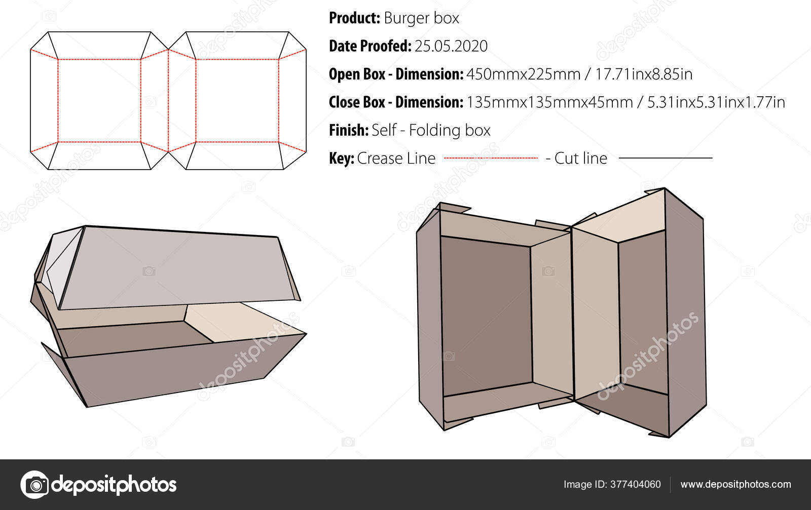 Detail Burger Packaging Template Nomer 19