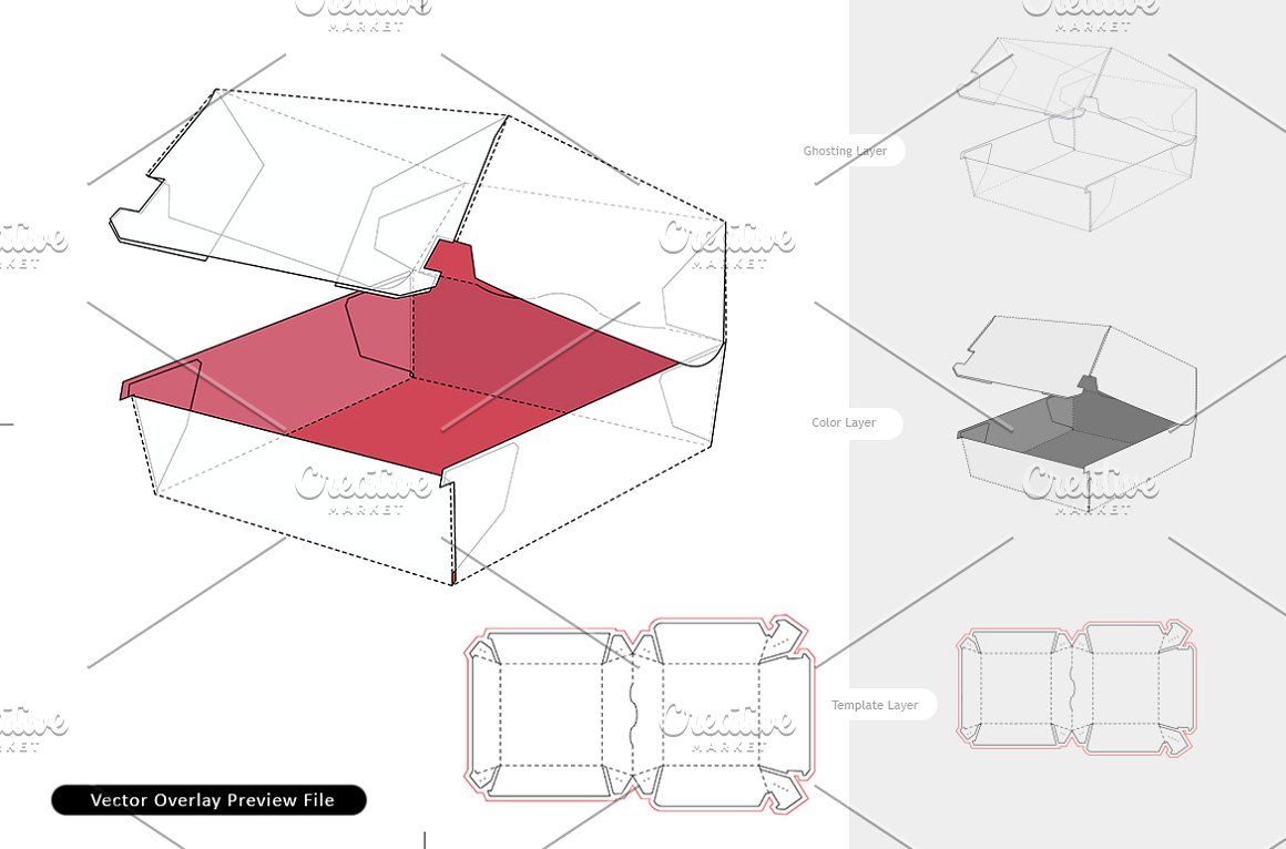 Detail Burger Packaging Template Nomer 32