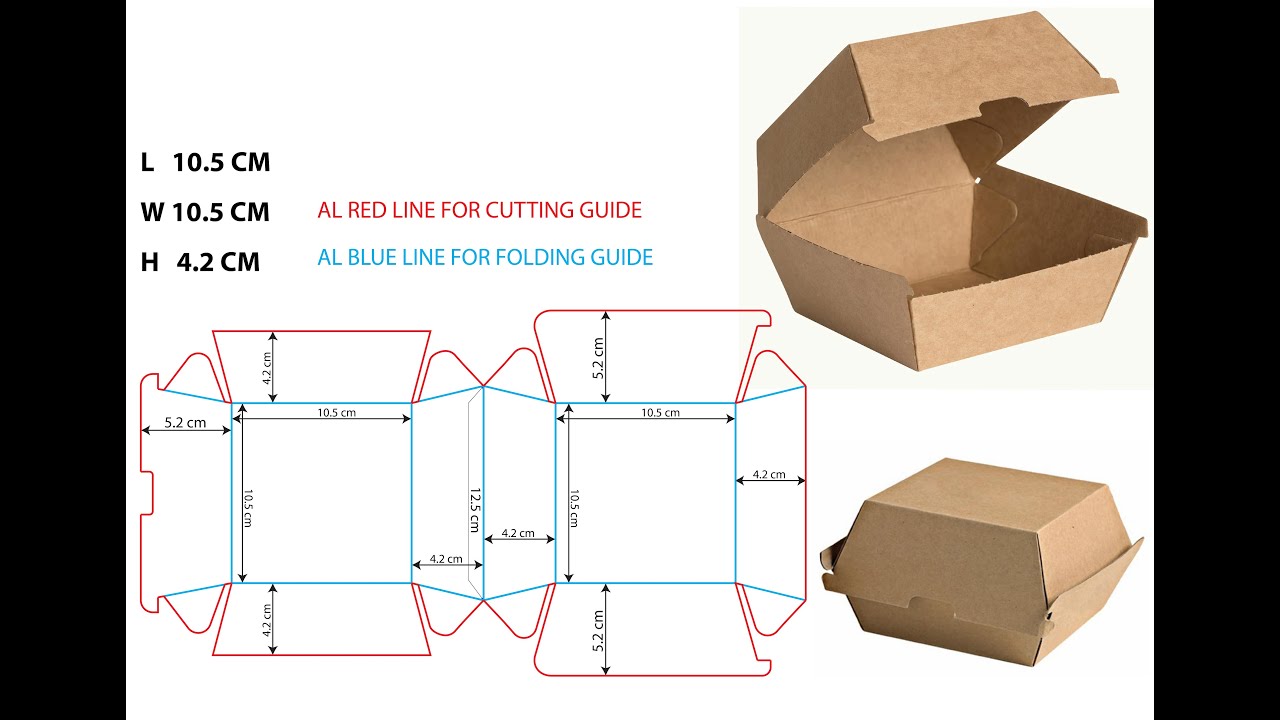 Detail Burger Packaging Template Nomer 6