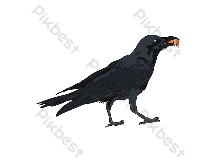 Detail Burung Gagak Vector Nomer 41