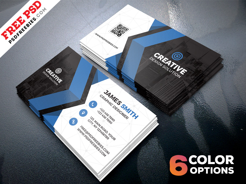 Detail Business Card Design Template Psd Nomer 5