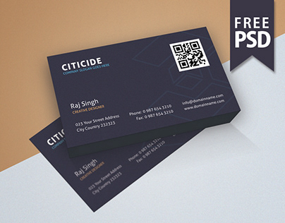 Detail Business Card Design Template Psd Nomer 51