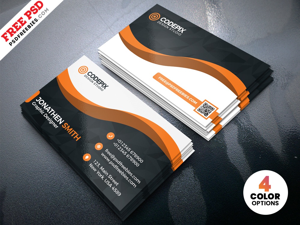 Detail Business Card Design Template Psd Nomer 7