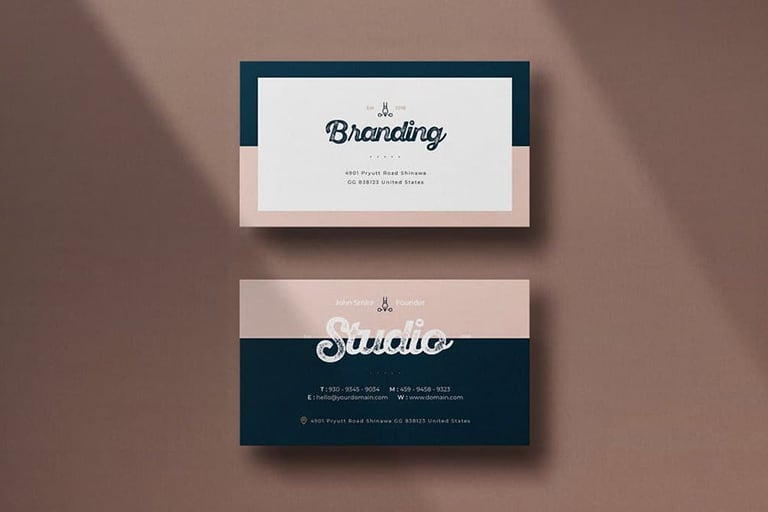 Detail Business Card Template Nomer 14