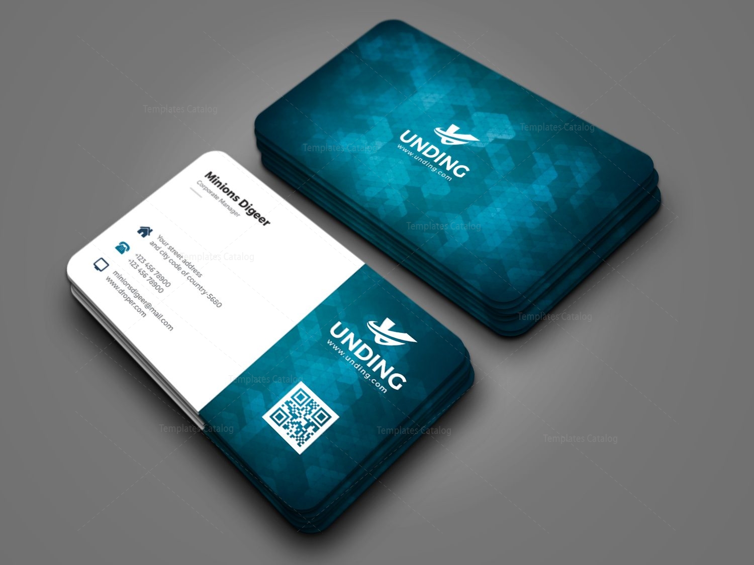 Detail Business Card Template Nomer 17